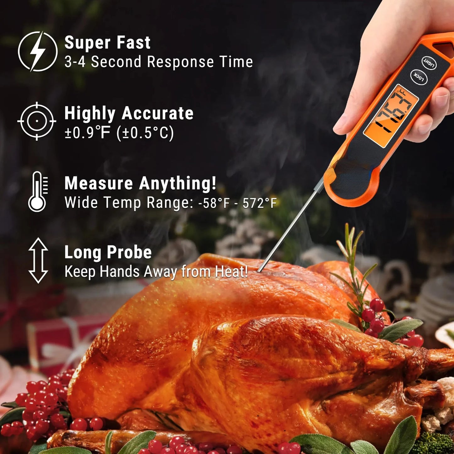 Instant Digital Meat Thermometer