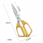 Multi-functional stainless steel household scissors