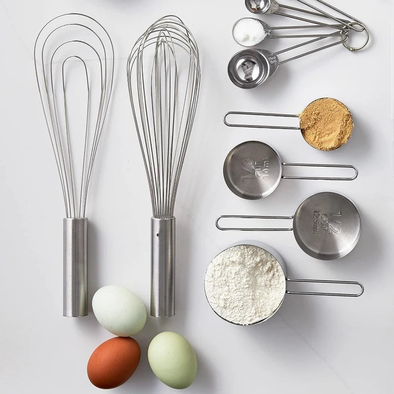 12" Stainless Steel Balloon Whisk - Satin Finish