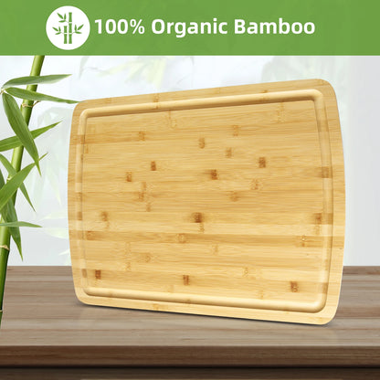 Bamboo Cutting Board, 24" x 18" inches