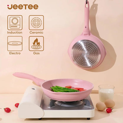 Pink Pots and Pans Set Nonstick 23pcs