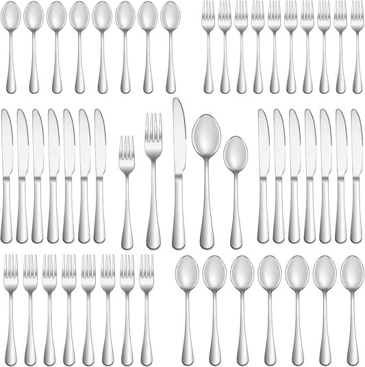 60 Piece Silverware Set, Service for 12