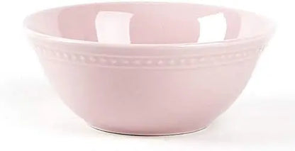 Ceramic Dinnerware Set,  42pc Set Pink