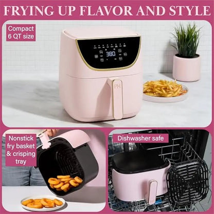 6-Quart Air Fryer Touchscreen Display