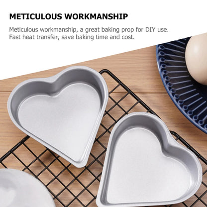 High-quality 3 Pcs Heart Baking Pan