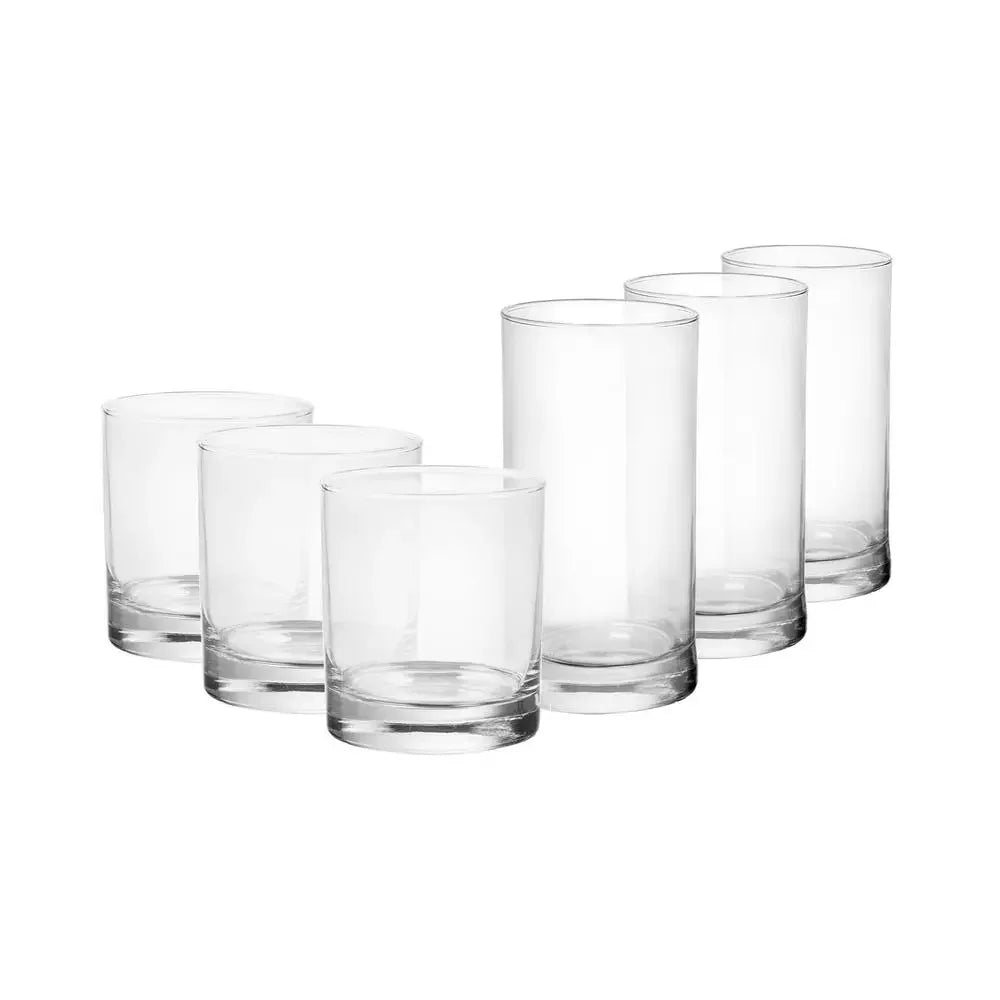 12-Piece Glass Drinkware Set