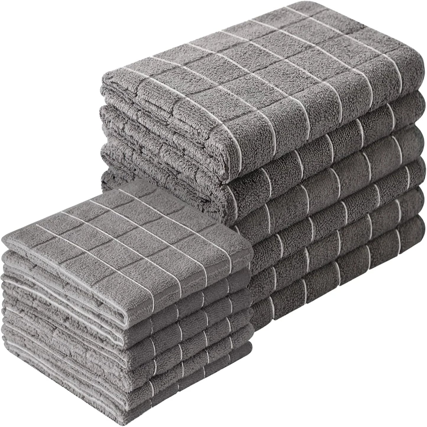 Microfiber Kitchen Towels and Dishcloths Set, 7 colors