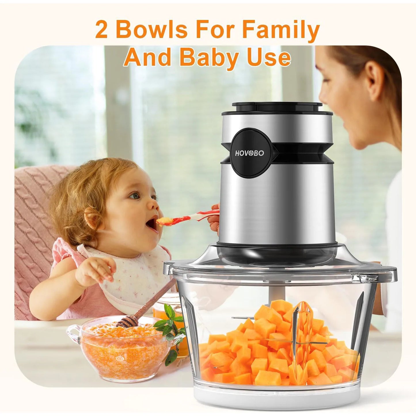 500W Electric Food Processor