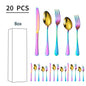 5/10/20 pcs Flatware Set, 4 colors