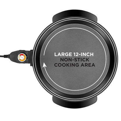 Electric Skillet 12 Inch Frying Pan