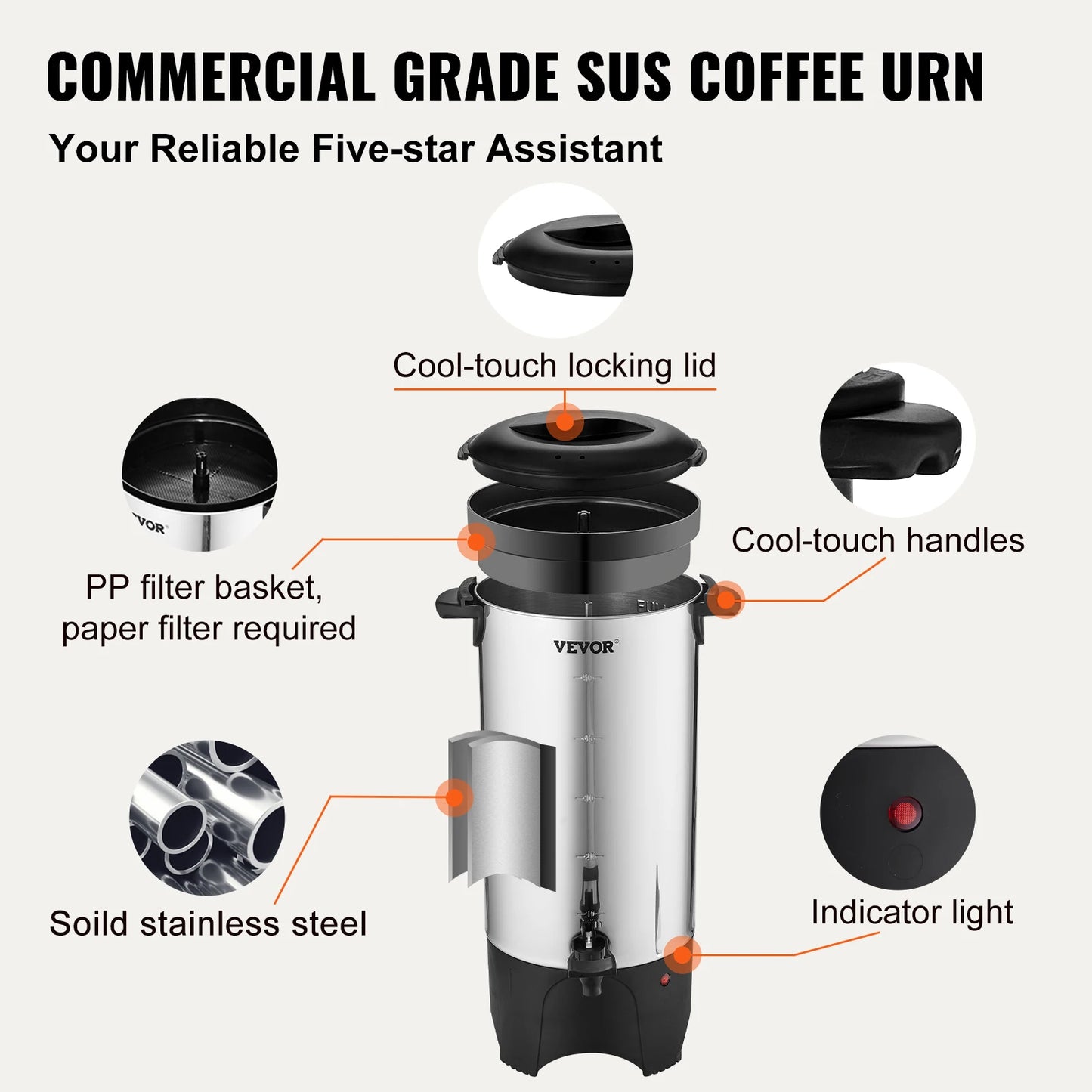 50 Cups Coffee Dispenser 1000W