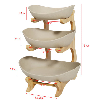 3 Tiers Fruit Basket Bowl, 2 colors