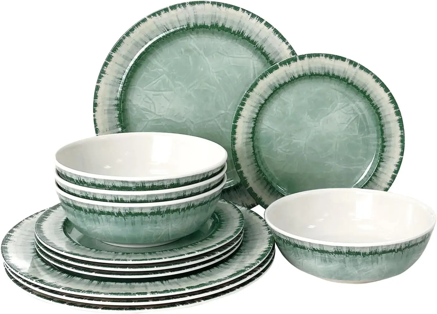 Set of 12 Tableware , 3 Colors