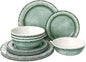 Set of 12 Tableware , 3 Colors