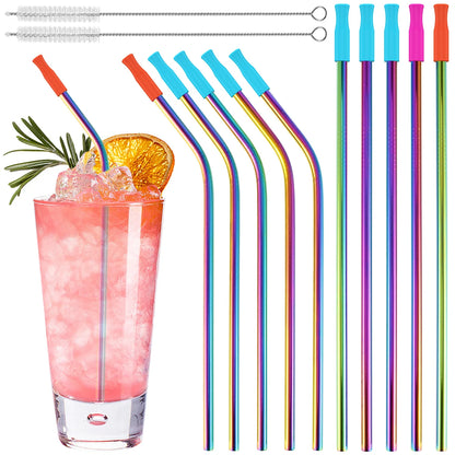 10Pcs 20Pcs 50Pcs Stainless Steel Straws Uten