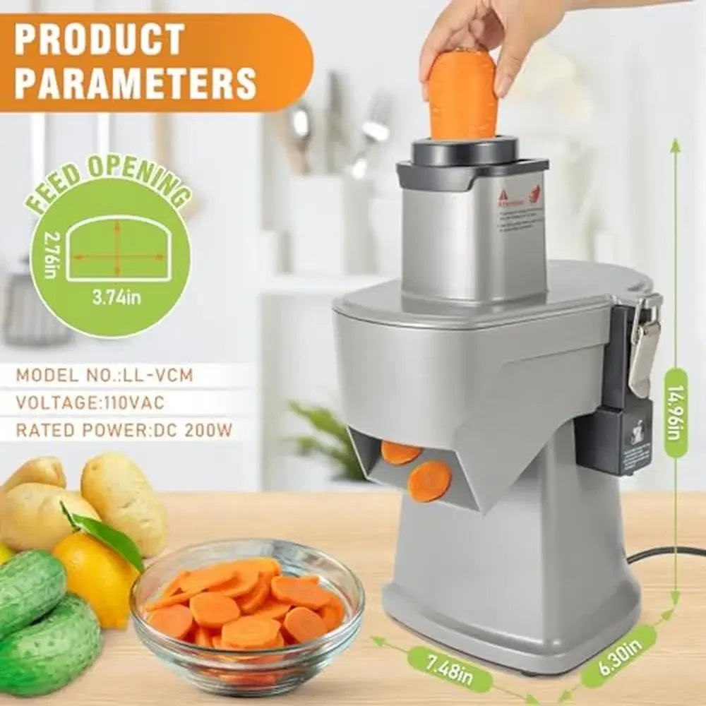 Electric Vegetable Chopper Mandoline Slicer