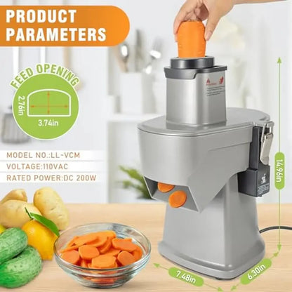 Electric Vegetable Chopper Mandoline Slicer