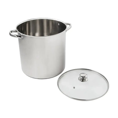 Stock Pot with Glass Lid, 16-Quart