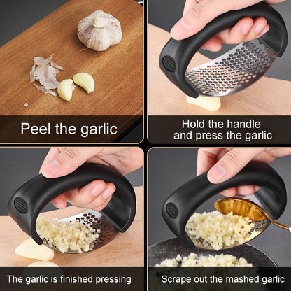 Stainless Steel Manual Garlic Press