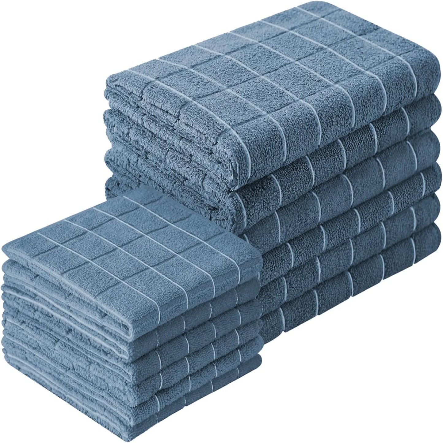 Microfiber Kitchen Towels and Dishcloths Set, 7 colors