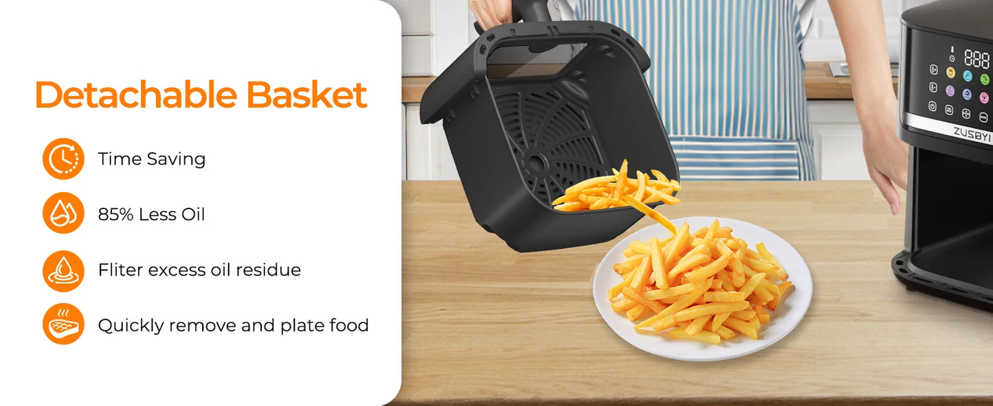 6.5QT Air Fryer Oven With Visible Window