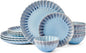 12 Piece Dinnerware Set, Service for 4, 3 Colors