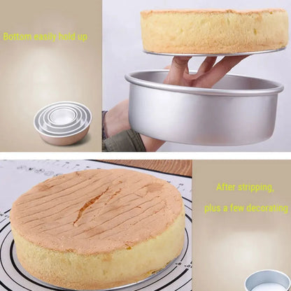 4/6/8/10 Inch Cake Pan Removable Bottom