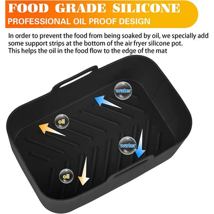 Silicone Pot for Ninjas Dual Air Fryer