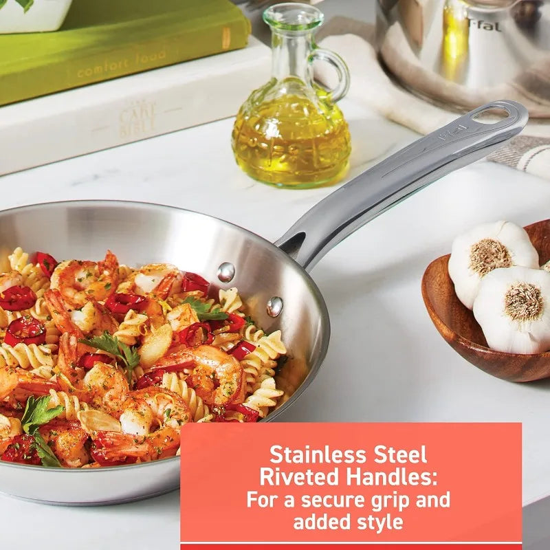 Gourmet Stainless Steel Cookware Set, 11 Piece