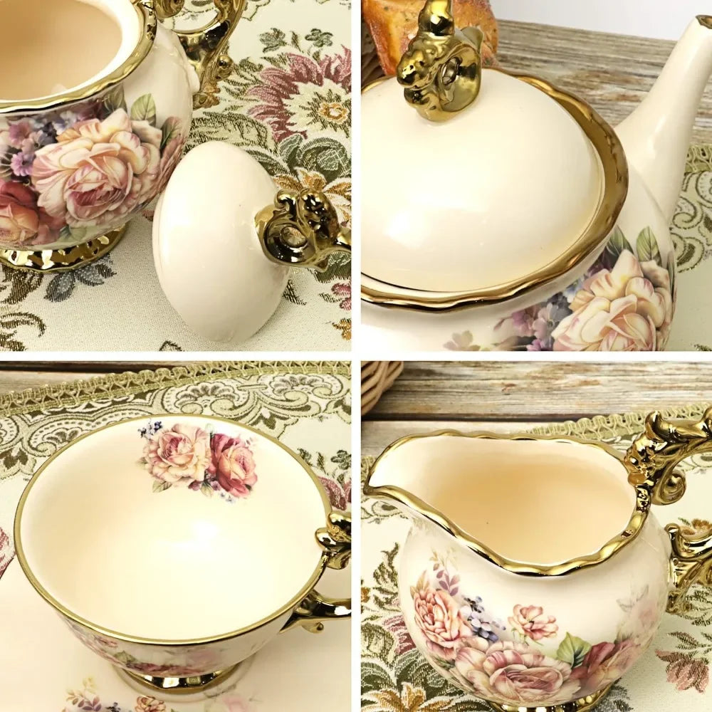 15 Pieces Porcelain Coffee Set