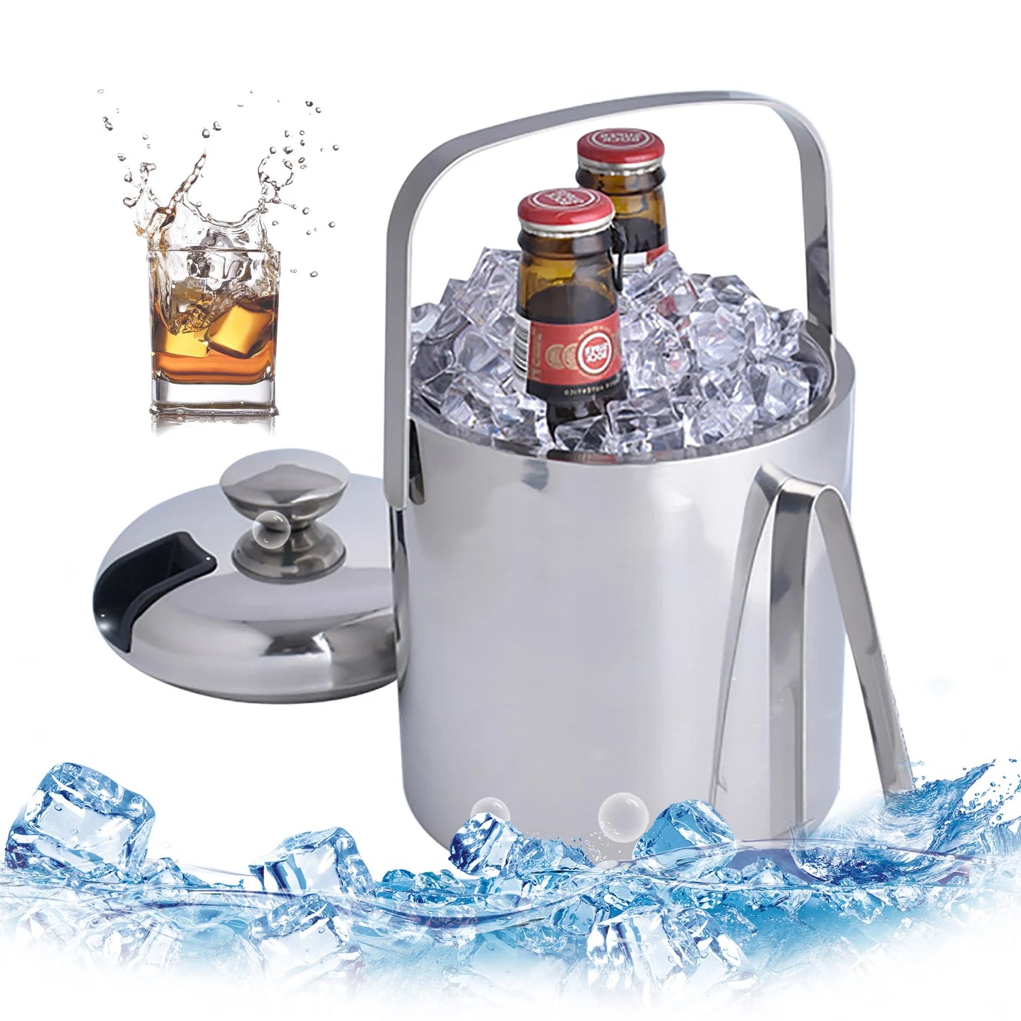 Double-Wall Insulated Ice Bucket