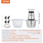 Electric Food Processor, 4 styles