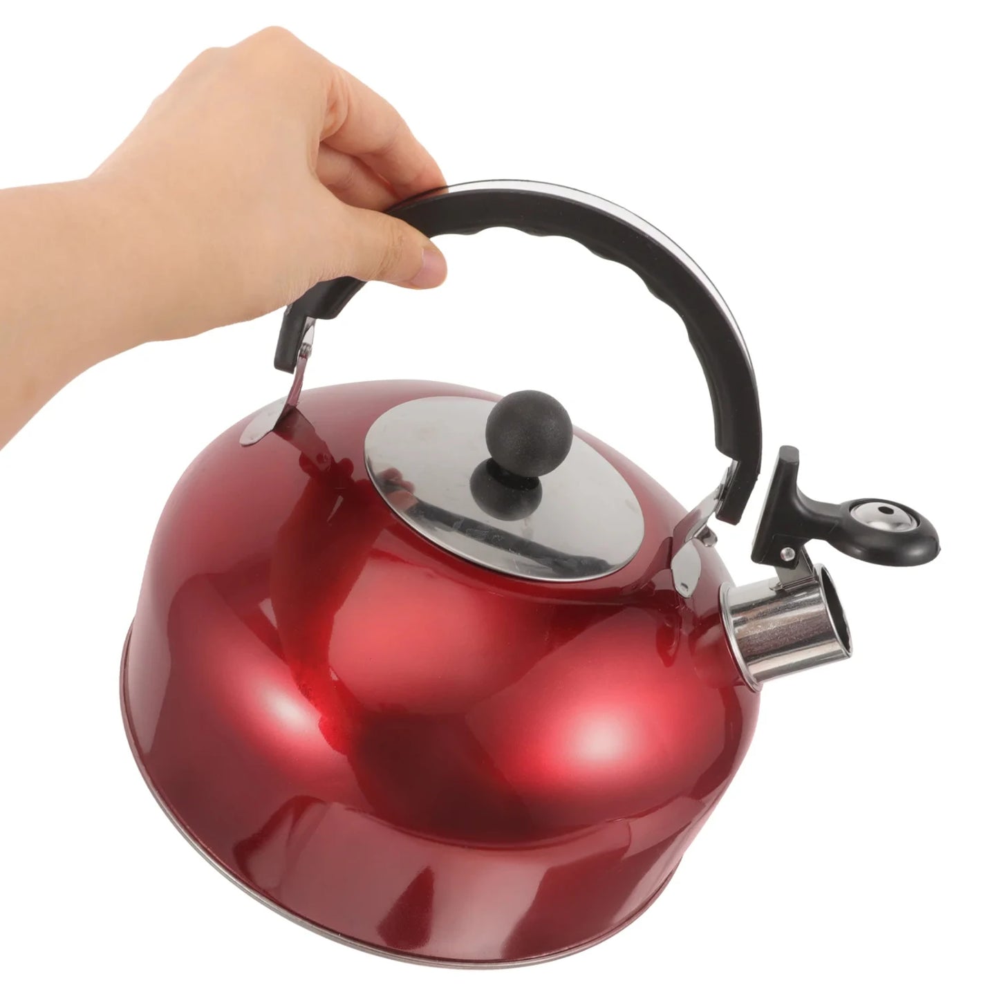 Red Whistling Tea Kettle