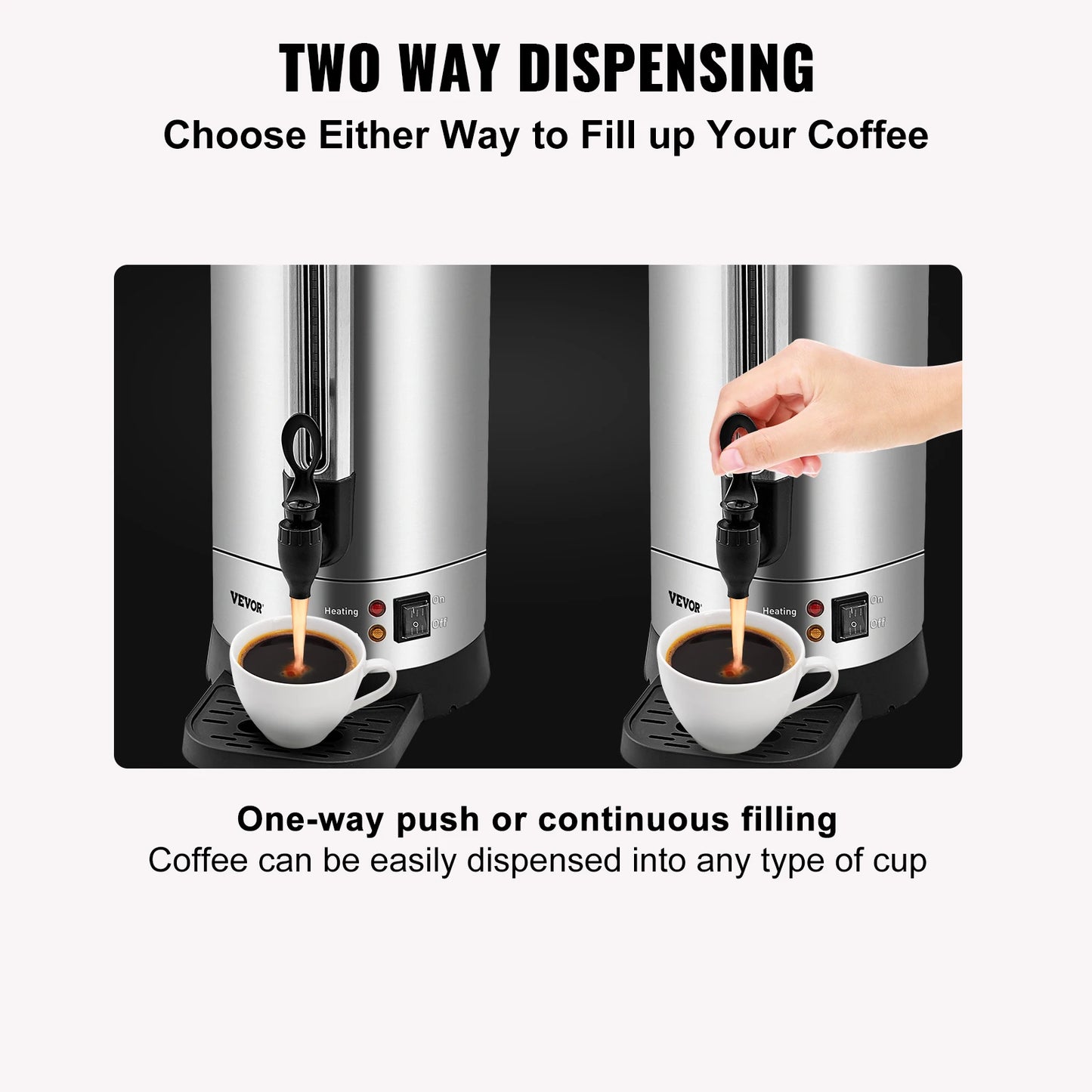 110 Cups Stainless Steel Coffee Dispenser