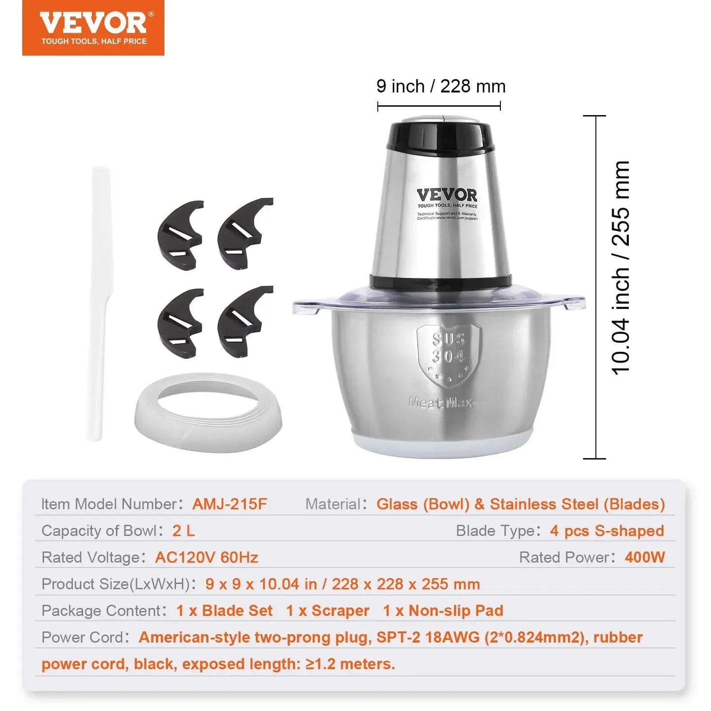 Electric Food Processor, 4 styles