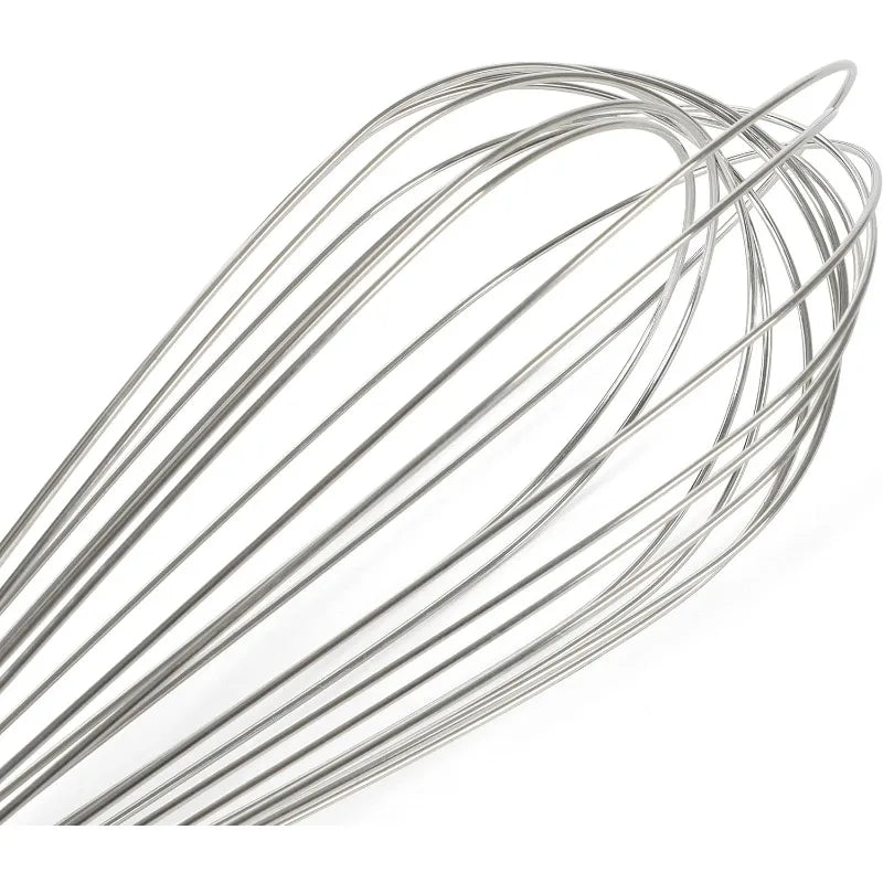 12" Stainless Steel Balloon Whisk - Satin Finish