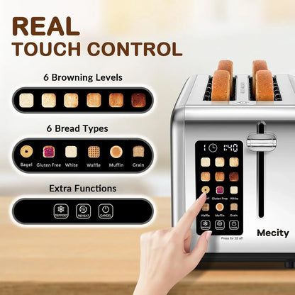 4 Slice Toaster Touch Screen