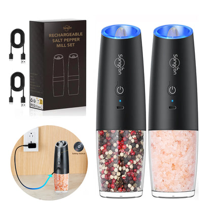 Gravity Electric Salt and Pepper Grinder Set