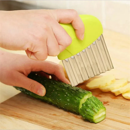 Potato Chip Slicer Corrugated Wavy Knife