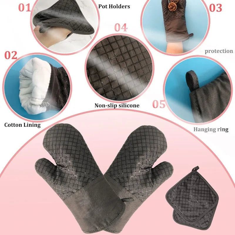 Mitts and Pot Holders, High Heat Resistant