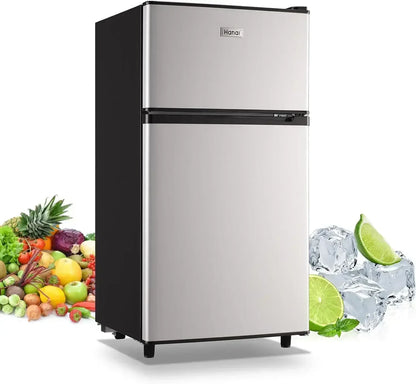 Mini Fridge, Adjustable Thermostat, 3.5 Cu.ft, 2 colors