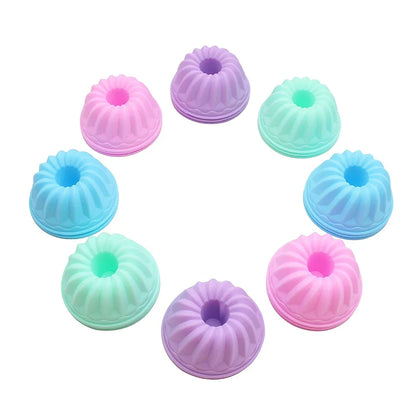 Silicone Mini Bundt Pans, Set of 12, 2 sizes