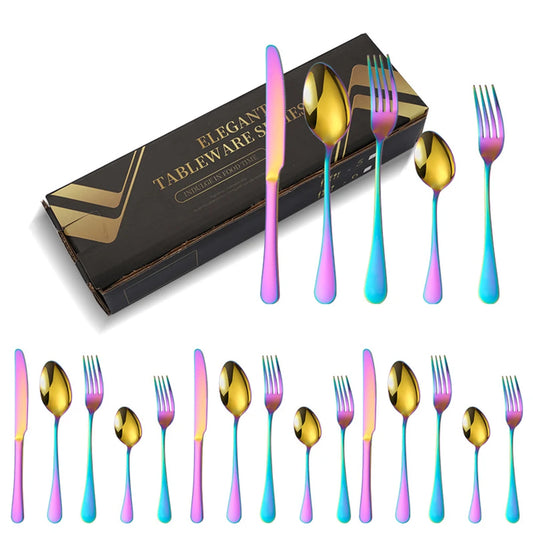 5/10/20 pcs Flatware Set, 4 colors