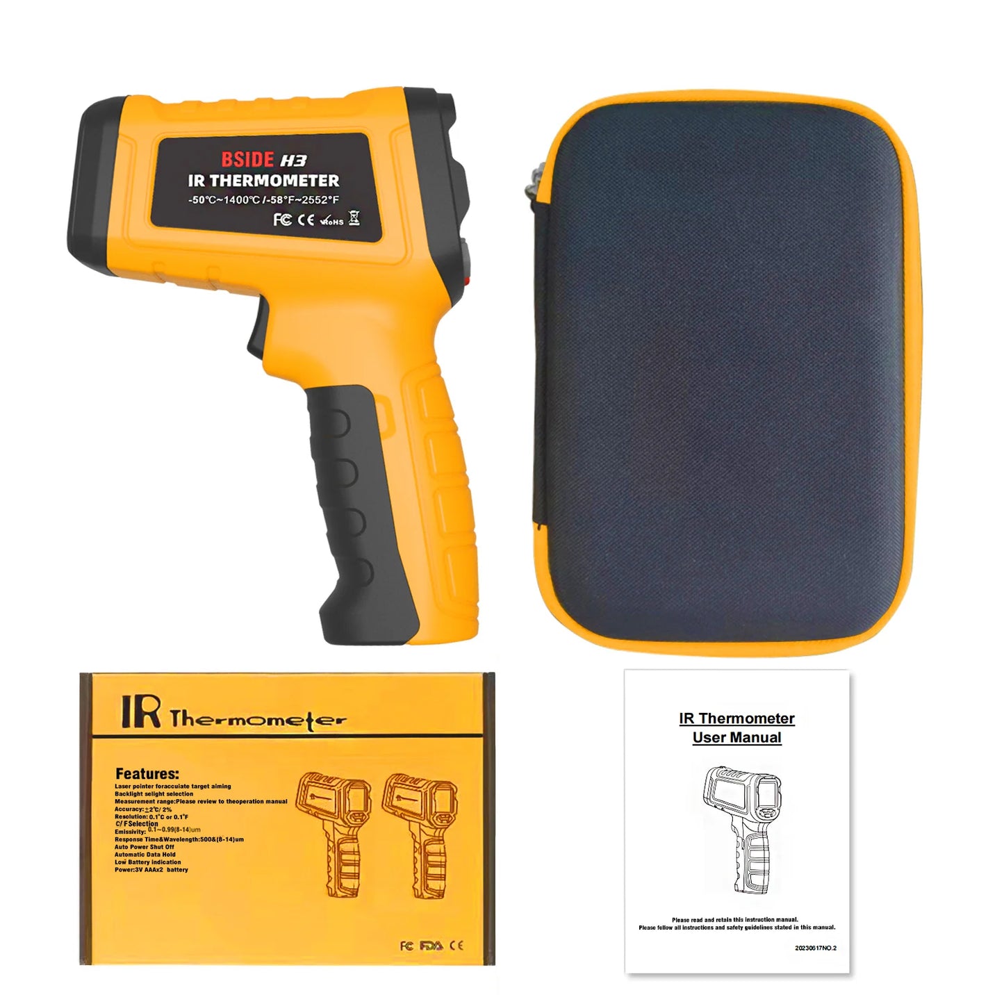 Infrared Laser Thermometer-50°C~1400℃