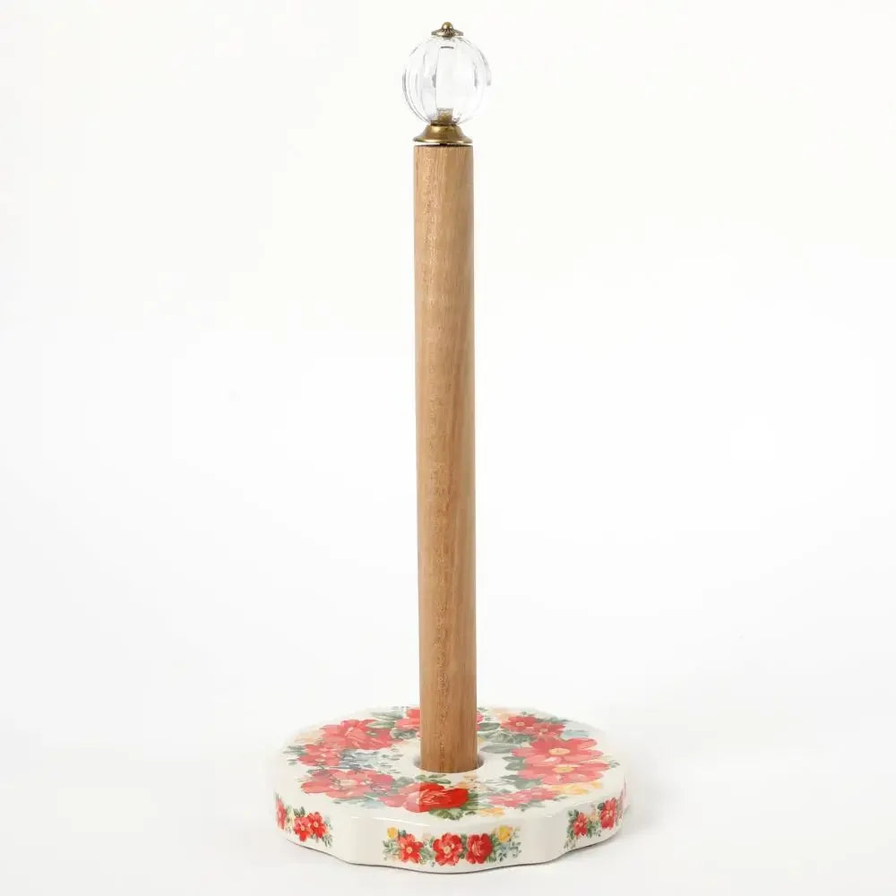 Floral Paper Towel Holder and Spoon Rest