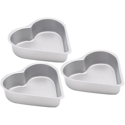 High-quality 3 Pcs Heart Baking Pan