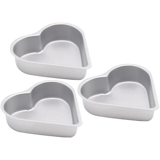 High-quality 3 Pcs Heart Baking Pan