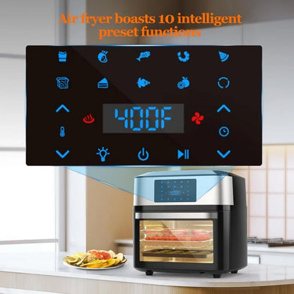 Air Fryer, 10-in-1 20 QT, Visible Cooking Window