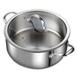 7-Quart Stainless Steel Stock Pot, Glass Lid