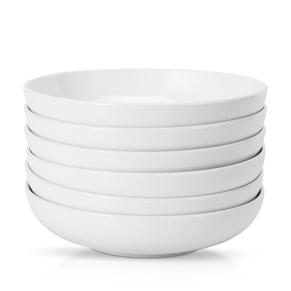 6PCS 22 Ounce Porcelain Pasta Bowls